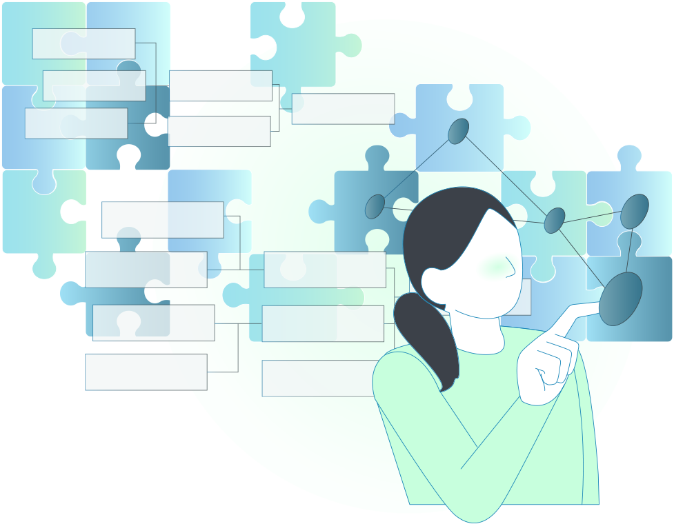 論理的思考力のイメージイラスト